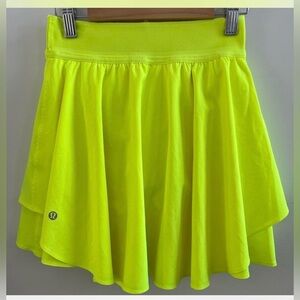 lululemon athletica Neon Yellow Skirt